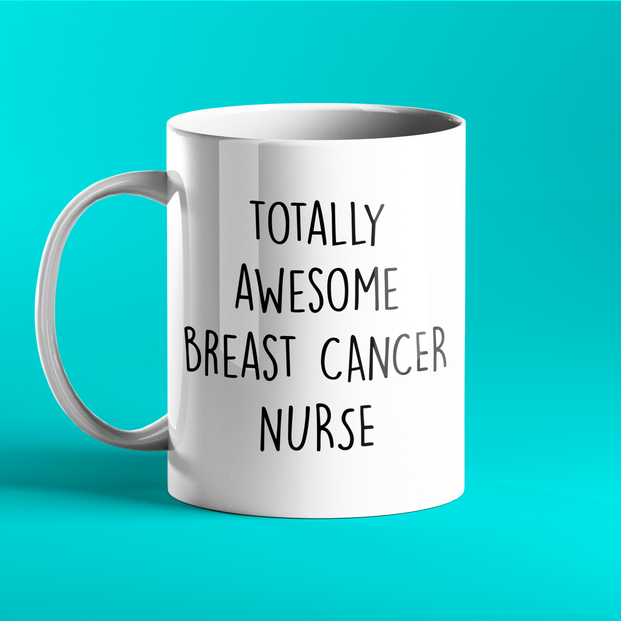 Totally Awesome Breast Cancer Nurse - Personalised Mug - Prickly Cards